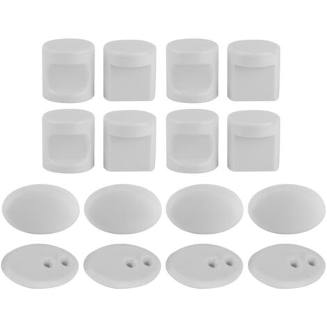 4 Poignées de Porte Coulissante pour Salle de Bain - Accessoires pour Porte en Verre de Douche (Longueur 38mm) (1/5)