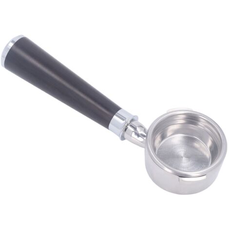 Portafiltre sans fond 58mm pour machine à café GAGGIA, manche en bois de santal violet, double oreille (1/5)