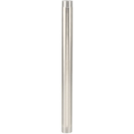 Raccord de Remplissage Fileté en Acier Inoxydable pour Plomberie Gaz, Tige d'Extension Mâle G3/4 30cm (1/5)