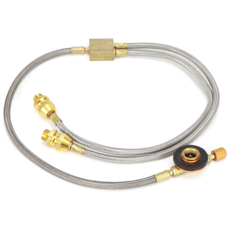 Adaptateur de brûleur G1/8 DN6 pour tuyau de raccordement de poêle de camping double (RT‑912A) (1/5)