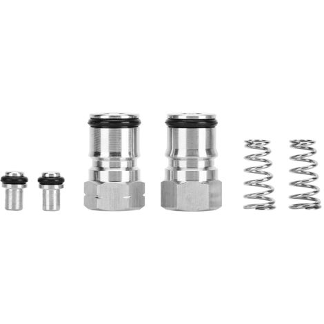 Pièces de Poste pour Fûts Keg à Verrouillage Balle, Poppets et Ressorts en Acier Inoxydable, Filetage Femelle 19/32"‑18 pour Gaz et Liquide (1/5)