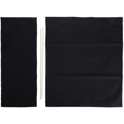 1 Ensemble de Housse de Siège en Toile pour Chaise de Réalisateur, Accessoire de Mobilier et Fournitures Maison Noir