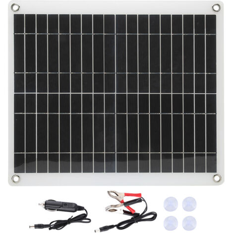 Panneau solaire portable flexible 25W pour camping, voyages et caravanes (1/5)