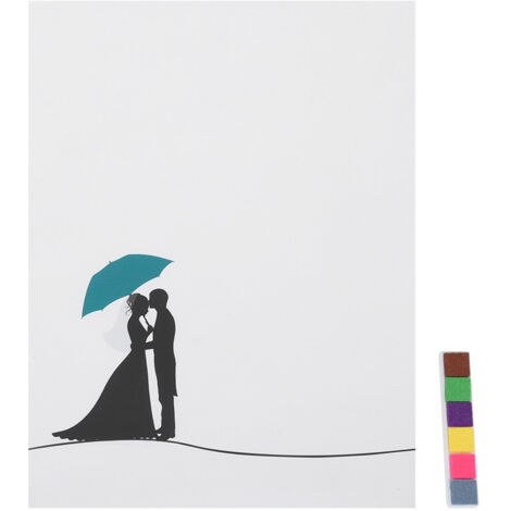 Tableau d'empreintes digitales créatif pour mariage, anniversaire - Cadeau souvenir événement (1/5)