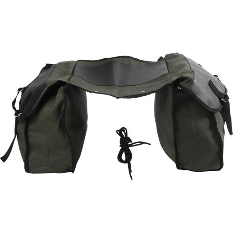 Sacoche de vélo multifonction grande capacité en toile pour porte-bagages arrière, accessoire de transport pour bicyclette. (1/5)