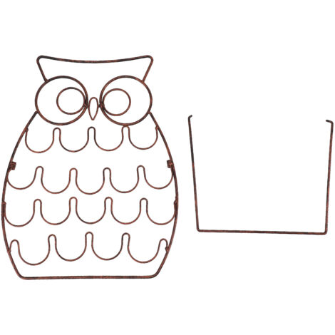 Support à capsules de café en forme de hibou doré - Organisateur de rangement pour capsules de café grande capacité - Support pour comptoir de cuisine (1/5)