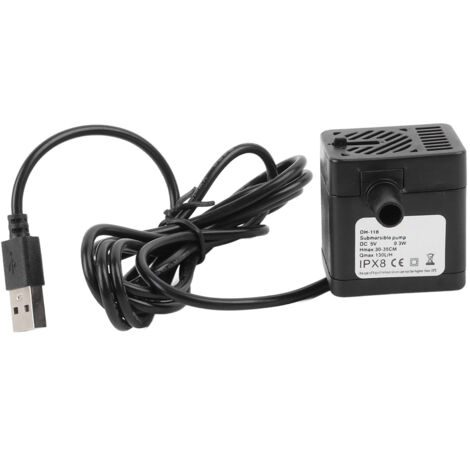 Pompe de remplacement pour fontaine à eau 130L/H, fonctionnement ultra silencieux, durée de vie prolongée et amovible