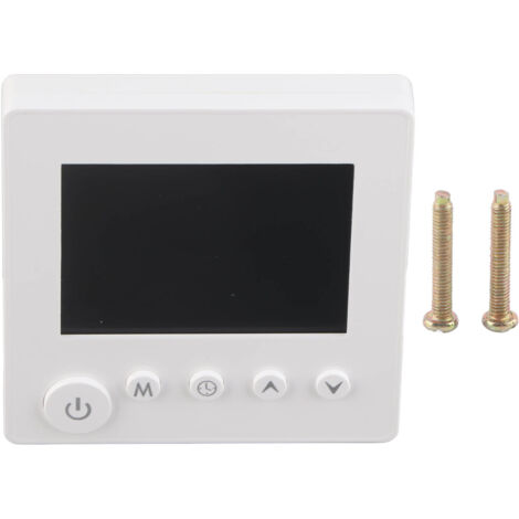 Thermostat Intelligent Programmable avec Écran LCD Couleur, Compatible Tuya, pour Maison/Bureau/Hôtel (AC90V-240V, WiFi, Blanc) (1/5)