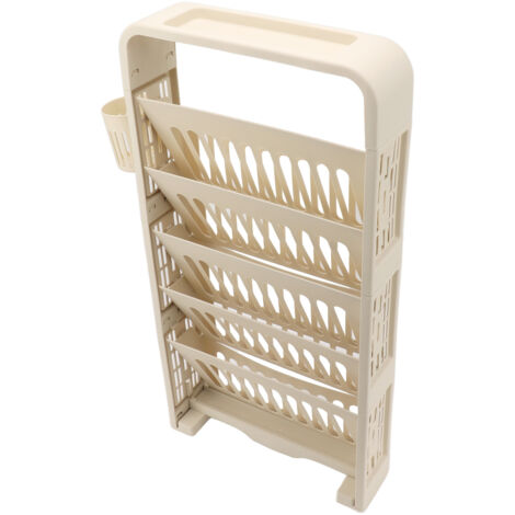 Bibliothèque, étagère Avec 6 Casiers Coloris Blanc - Longueur 70 X Profondeur 110 X Hauteur 33 Cm 91663181