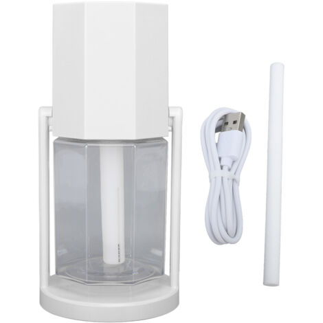 Humidificateur USB Bureau Silencieux avec Lumière d'Ambiance - Portable pour Voiture, Chambre, Bureau - Blanc (1/5)
