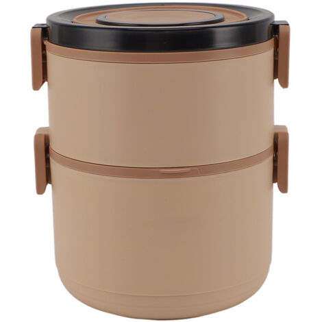 Boîte repas isotherme en acier inoxydable 304, compartiment double étanche pour camping, bureau ou école (1/5)