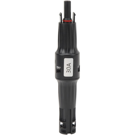 Connecteur de Fusible Inline 1500V 30A pour Panneau Solaire, Mâle à Femelle Étanche avec Diode Anti-Retour et Fusible Photovoltaïque (1/5)