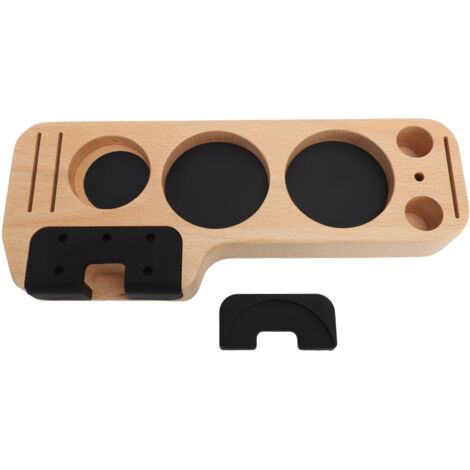 Station de Tassage Café Bois Compatible avec Tasseur 51mm 53mm 58mm et Distributeur, Accessoire Barista Polyvalent (1/5)