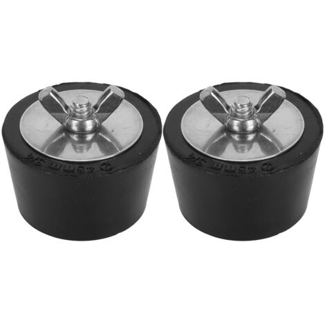 2 Pièces Bouchon d'Hiver pour Piscine, Bouchon d'Expansion en Caoutchouc et Acier Inoxydable, 45mm/1.8in, pour Tuyauterie et Équipements Hivernaux (1/5)