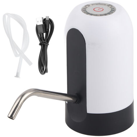 Pompe à eau électrique portable USB intelligente pour bouteilles, distributeur d'eau potable maison DC5V blanc (1/5)
