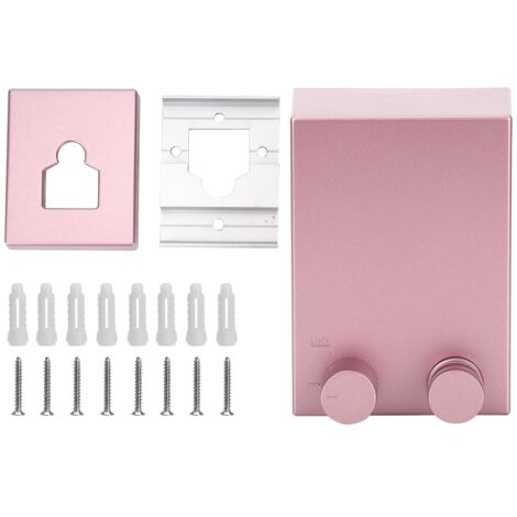 Corde à linge rétractable en acier inoxydable pour intérieur et extérieur, idéale pour le séchage du linge à la maison, modèle 9021P rose. (1/5)