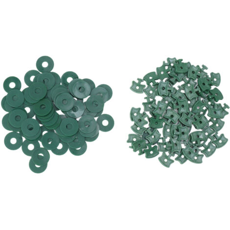 100PCS Attaches de Serre en Plastique avec Rondelles pour Fixation de Filet d'Ombre et Bâche à Bulles d'Isolation (1/5)