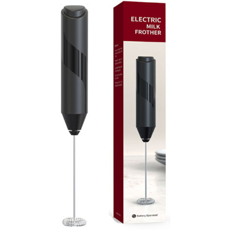 Mousseur à lait électrique portable en acier inoxydable pour cappuccino et chocolat chaud (1/5)