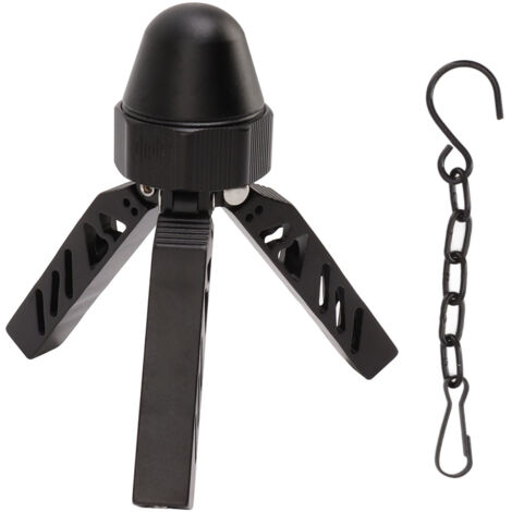Support de Tente en Alliage d'Aluminium Noir, Trépied de Camping Stable et Multifonctionnel pour Extérieur (1/5)