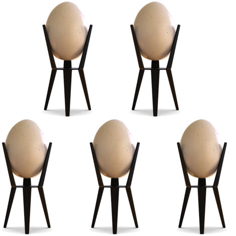 5 Pièces Supports à Œufs Individuels, Rangement Œufs Poêle, Porte-Œufs Décoratif pour Cuisine Salon (1/5)