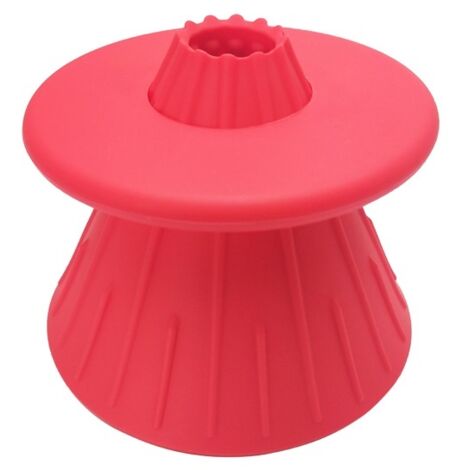 Filtre à Café Conique en Silicone Alimentaire avec Anneau Isolant pour Maison Rouge (1/5)