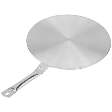 Plaque diffuseuse de chaleur en acier inoxydable pour plaques à induction, durable et robuste. (1/5)