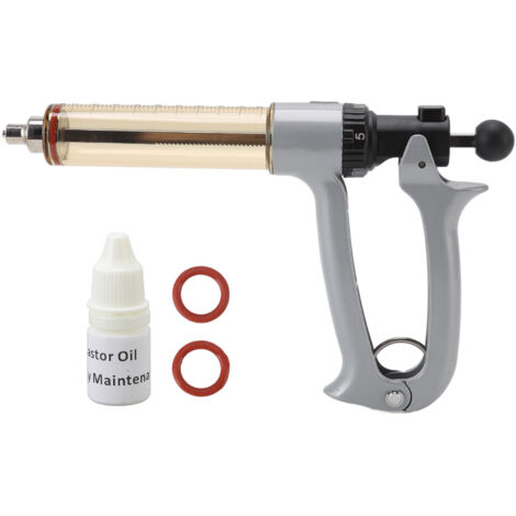 Injecteur Semi-Automatique Professionnel en Métal pour Volailles et Porcs, Capacité 50ML (1/5)
