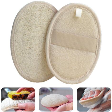 Éponge de bain Loofah naturel durable pour exfoliation réutilisable (1/5)
