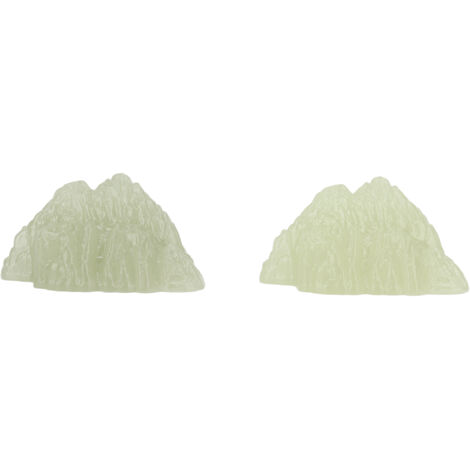 2 Pièces Fluorite Verte Minérale - Spécimen Cristal Éclatant Lumineux pour Décoration Bureau, Aquarium ou Jardin Roche Ornementale Style Moderne