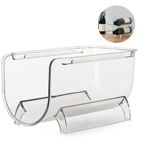 Étagère de Rangement Réfrigérateur avec Tiroirs Plastique pour Fruits et Légumes (1/5)