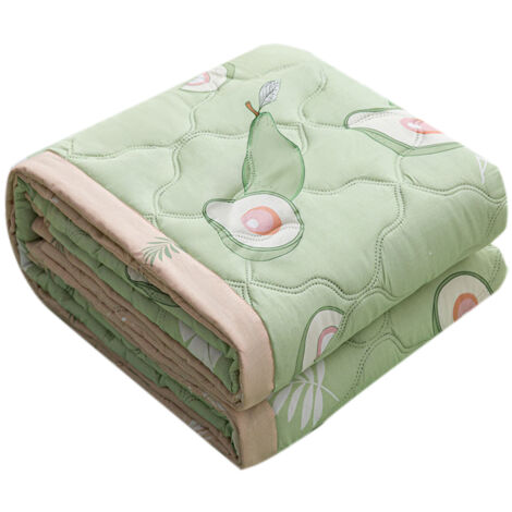 Couverture d'été légère en fibre de polyester lavable, 180x200cm - Accessoire literie pour dortoir, peau sensible (1/5)