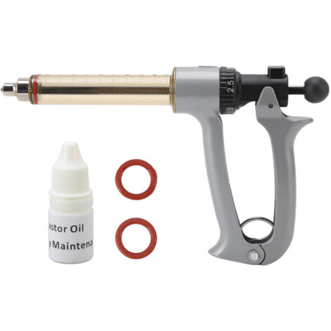 Injecteur Semi-Automatique Professionnel en Métal pour Volailles et Porcs, Capacité 25ML (1/5)