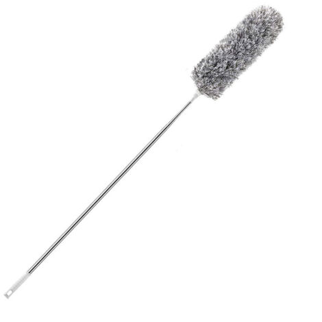 Manche télescopique avec tête flexible pour dépoussiéreur microfibre - Idéal ventilateur plafond, clavier, meubles (1/5)