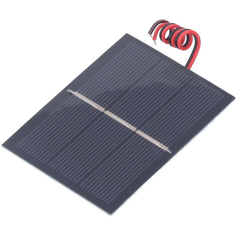 Panneau solaire miniature 0.65W 1.5V DIY avec câble pour chargeur portable et alimentation électrique (1/5)