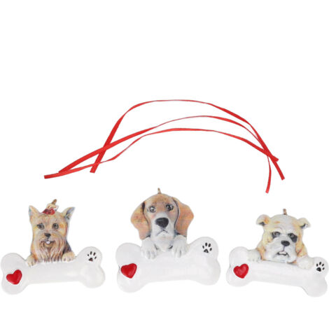 Pendent Chien Arbre de Noël en Résine - Décoration DIY pour Fêtes - Cadeau pour Amis des Animaux (1/5)