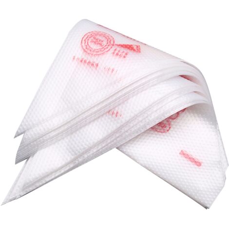 Sacs à poche 26x17cm en PE épais pour pâtisserie, décoration desserts et chocolat (1/5)