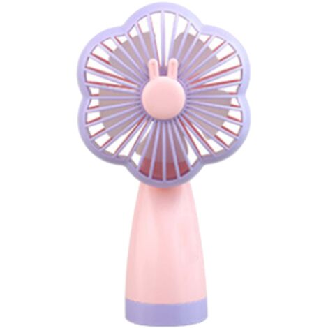 Ventilateur de Poche Mini USB Rechargeable Rose - Ventilateur Portable pour Voyage