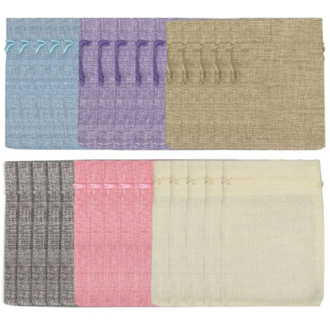 30 Sacs en lin avec cordon 9x12 cm, 6 couleurs, pochettes anti-poussière pour cadeaux, mariages et fêtes de Noël (1/5)