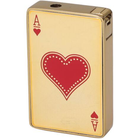 Briquet à Gaz Butane Anti-Vent avec Miroir et Design Poker - Allumeur Torche Plastique pour Homme (1/5)
