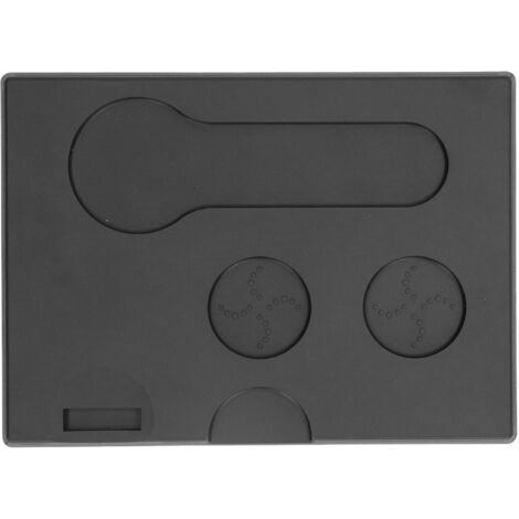Tapis anti-dérapant épais pour presse-café, qualité alimentaire, idéal pour tables de salon de thé, noir. (1/5)