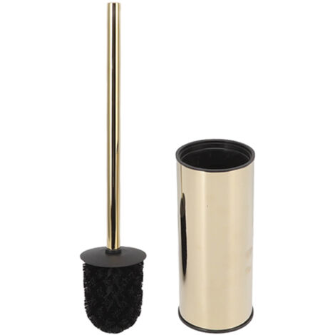 Porte-Brosse de Toilettes en Acier Inoxydable, Support de Sol pour Salle de Bain, Kit de Nettoyage Haut (1/5)