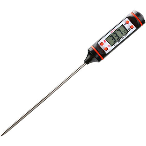Thermomètre à Viande Professionnel avec Sonde Inox et Écran LCD Haute Précision