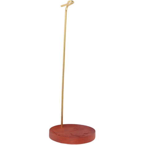 Porte-encens en Palissandre avec Récupérateur de Cendre et Support Laiton, Brûleur pour Bâtonnets d'Encens - Décoration Motif Fleuri pour Maison, Temples et Salles de Yoga (1/5)