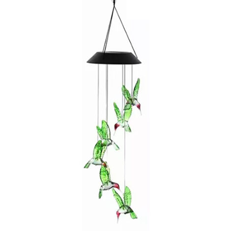 Lanterne Solaire à Carillon Éolienne LED IP65 pour Jardin et Terrasse (1/5)