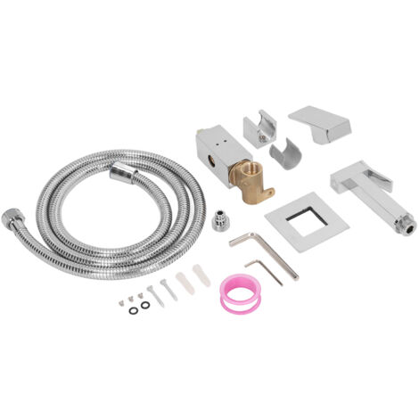 Kit de Bidet Murale en Cuivre Européen, Bidet à Main avec Douchette et Raccordement pour Toilettes, Pulvérisateur Électrodéposé (1/5)