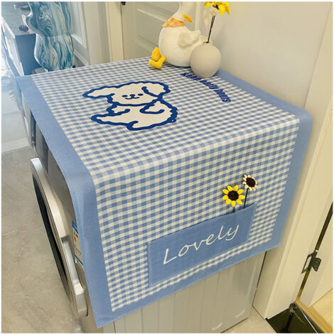 Housse de Machine à Laver Style Cartoon Couleurs Vives Coton Doux pour Cuisine Bureau 60cm Large 141cm Long (1/5)