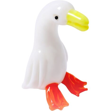 Figurines en Verre Animaux Mignons Décorations Bureau Canard Petit Ornement (1/5)