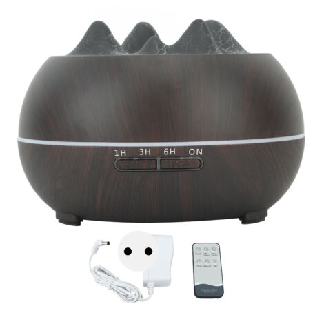 Diffuseur d'Huiles Essentielles Mini Noir pour Bureau - Humidificateur Aromathérapie 100-240V avec Prise UE (1/5)