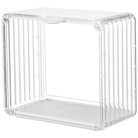 Boîte de présentation pour poupées avec porte magnétique - Maison de poupée transparente, rangement vitrine (1/5)