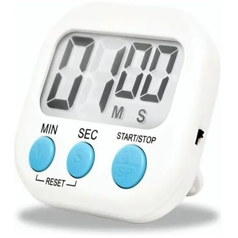 Minuteur de Cuisine Numérique Grand Écran Multifonction Alimenté par Piles Chronomètre de Cuisson (1/5)